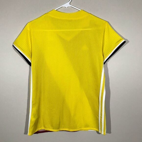 🎉 3 for $20 Adidas Burgandy Yellow Soccer Jersey - Picture 2 of 8